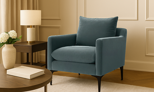 Rivelle Velvet Armchair #1