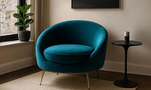 Celeste Velvet Occasional Chair #1