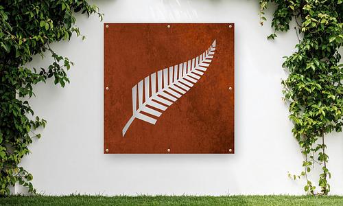 Iconic Corten NZ Wall Art - Fern (4 Sizes) #77