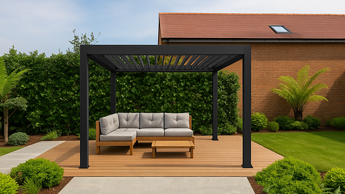 Elements 3m x 3m Freestanding Pergola - 2 Colours #33