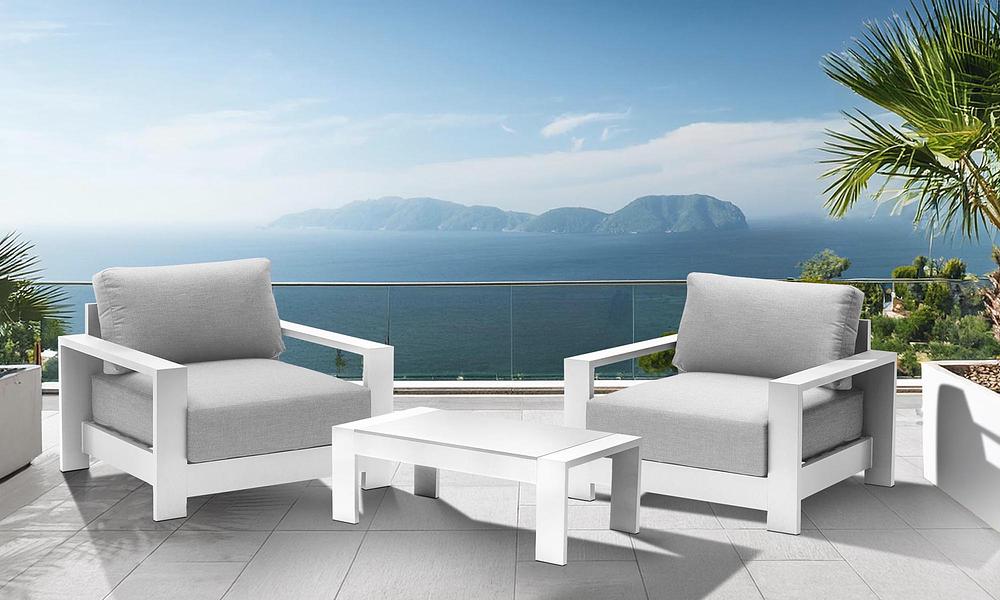 Gio 2 Seater Outdoor Set - White #46