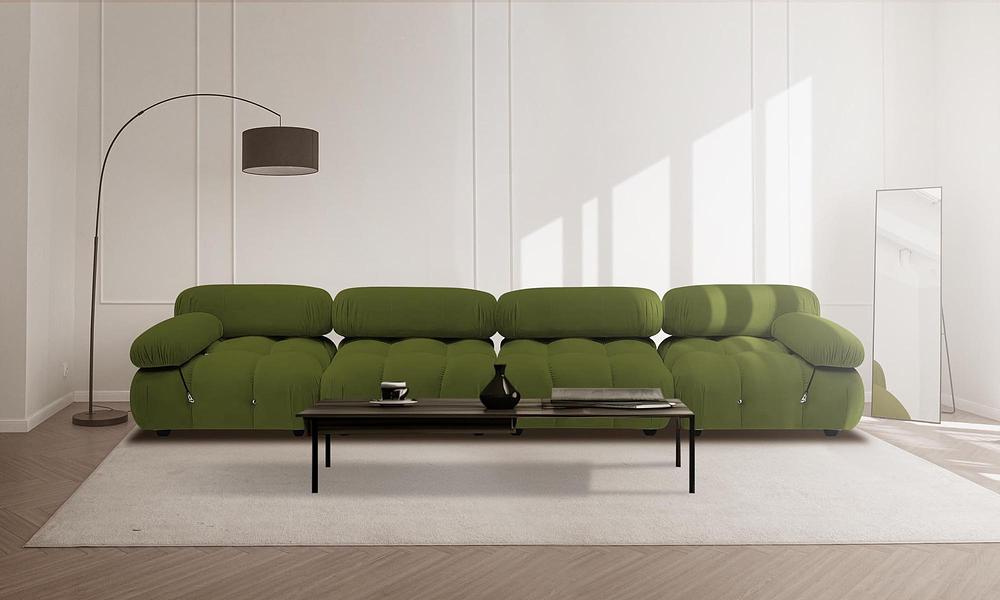 Cavo Modular 4 Seater Velvet Sofa #25