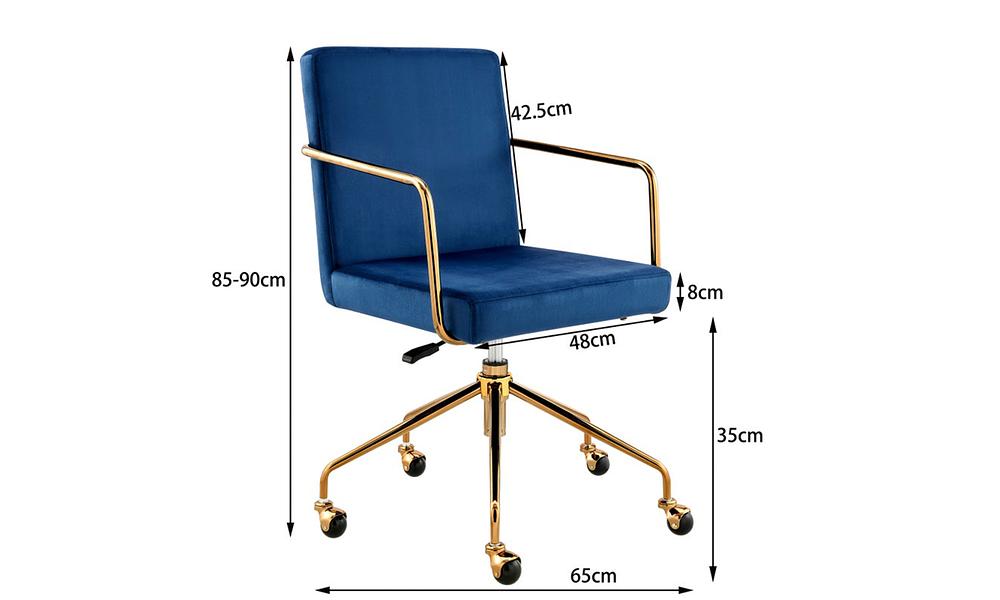 ErgoDuke Wilder Velvet Home Office Chair Container Door Ltd