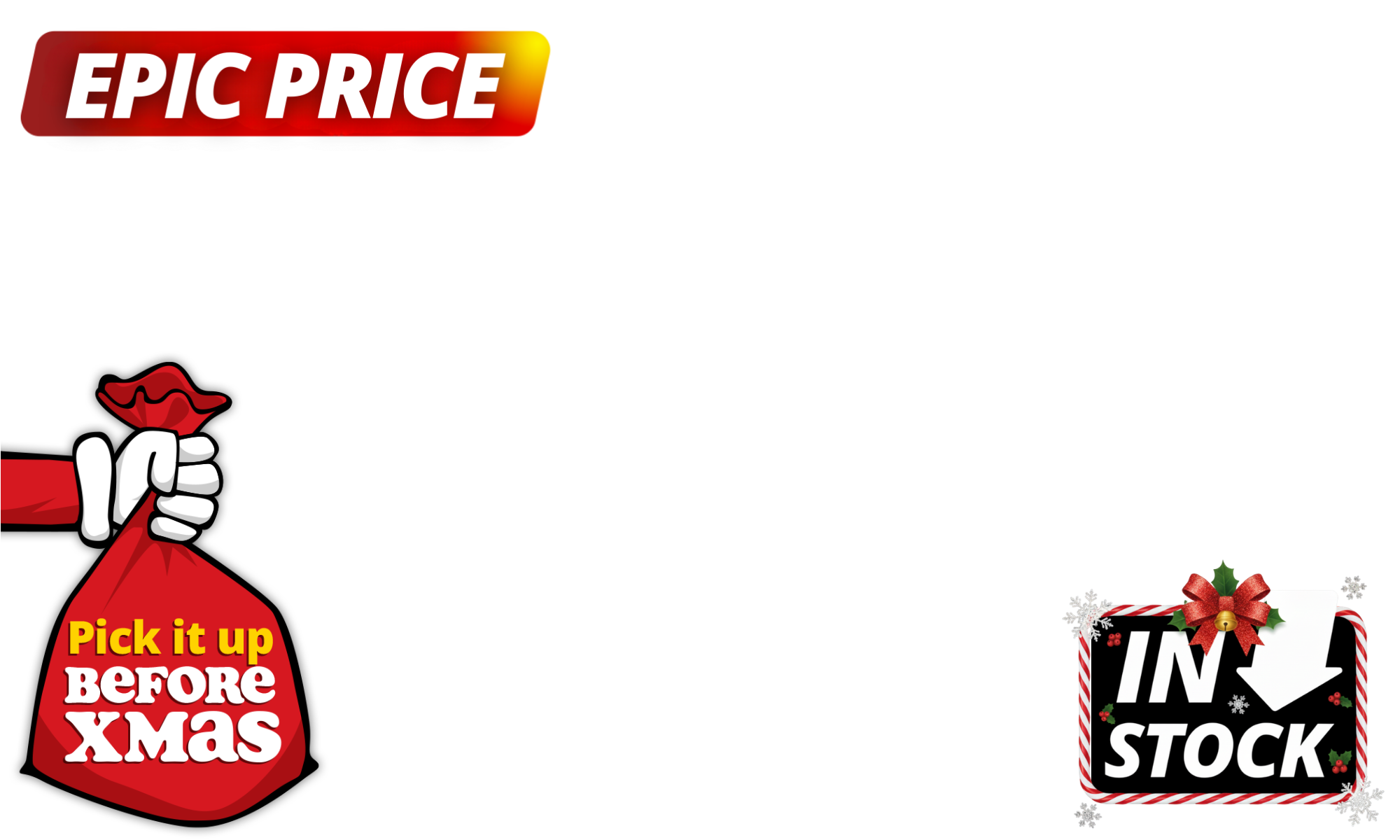 <b>In-stock mega deals</b> have just landed with <b>epic prices </b>and <b>Christmas delivery,</b> but hurry, stock is limited. T's & C'S Apply. 🎁🎄 
