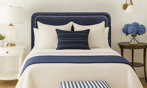 Tallulah Contrast Piping Headboard #30