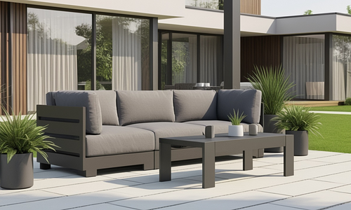 Gio 3 Seater Outdoor Lounge Set with Table #1