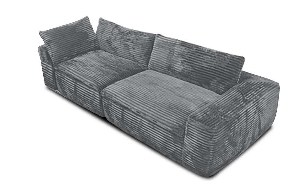 Emiko Expandable 3-Seater Sofa - Silver Fox #62