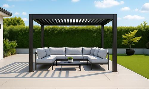 Elements 3m x 4m Steel Pergola #1