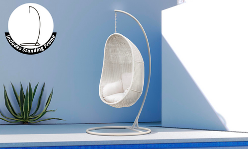 Hanoi Egg Chair - White #82