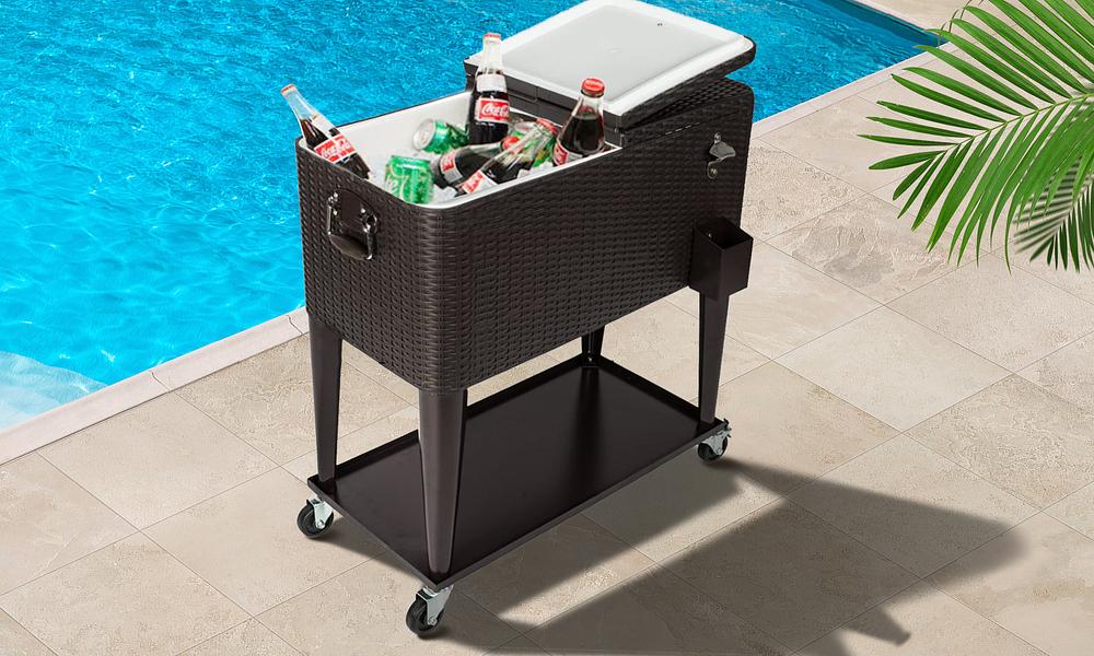 Rolling ice chest sales cooler