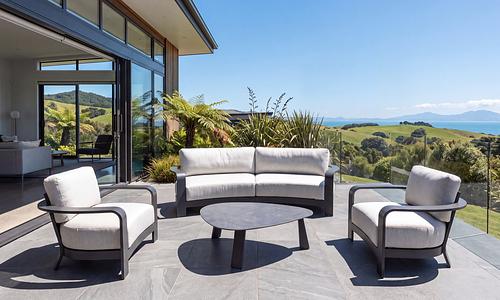 Havana 4 Seater Sofa Set - Ebony Wood-look #4