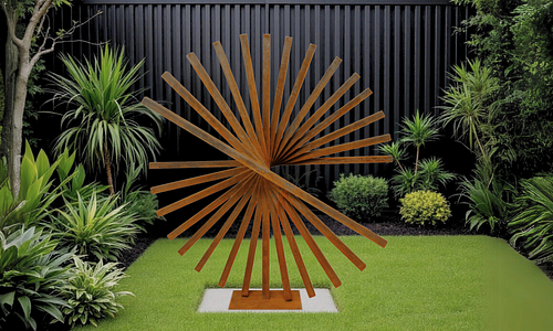 Spiral Twist Corten Sculpture   #35