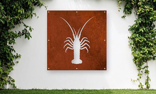 Iconic Corten NZ Wall Art - Crayfish (5 Sizes) #7