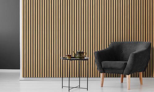 Designer Acoustic Slat Wood Panels - Natural - 270cm #666