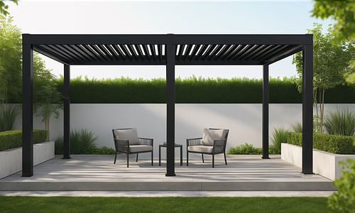 Elements 3m x 6 m Freestanding Pergola - 2 Colours #19