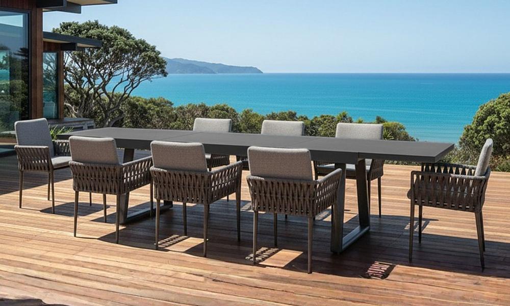 Dreamweaver Extension Dining Table Set - Anthracite #58