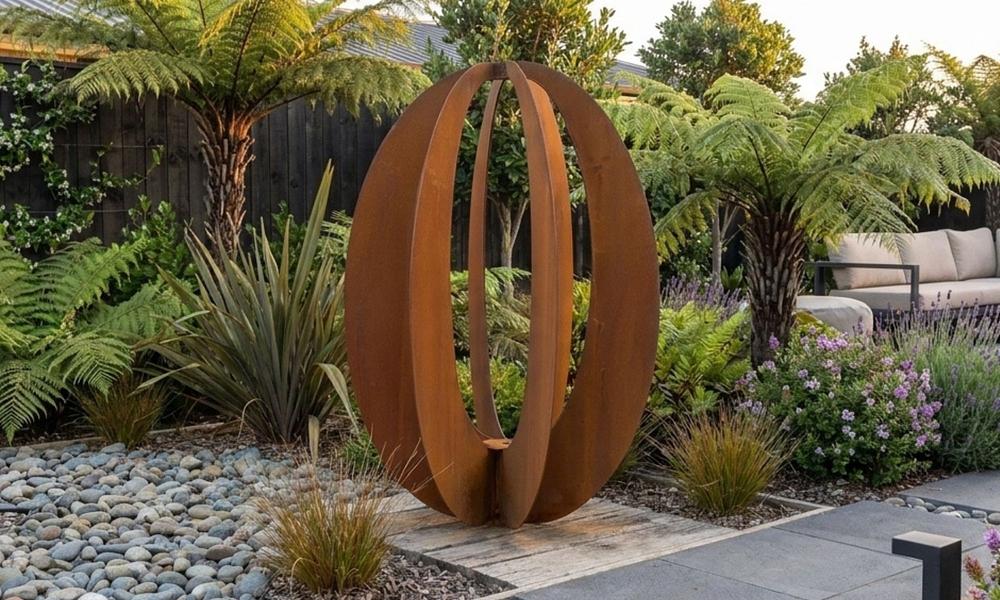 Corten Bloom Sculpture #46