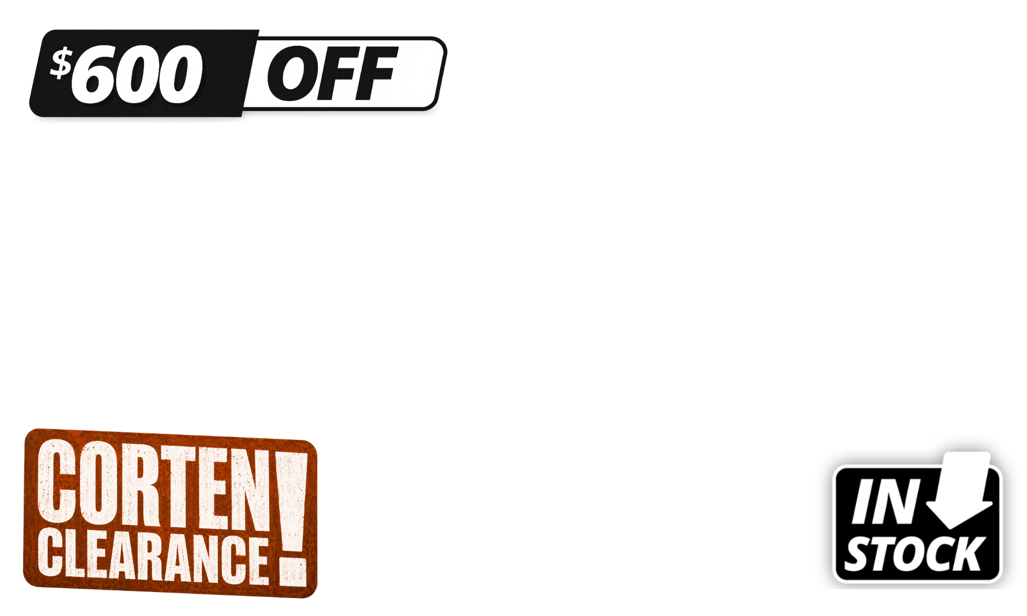 <span>Boring Garden? Not on Our Watch. </span><span>Add instant wow factor with <b>selected in-stock Corten pieces now up to $600 off. </b></span><span>T&Cs apply.</span><div><br></div><div><br></div>