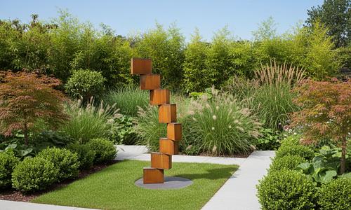 Cubus Corten Sculpture #50