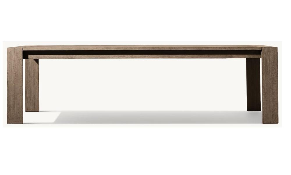 RH - Marbella Teak Rectangular Dining Table #10