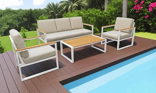 Sienna 5 Seater Aluminium Lounge Set #1