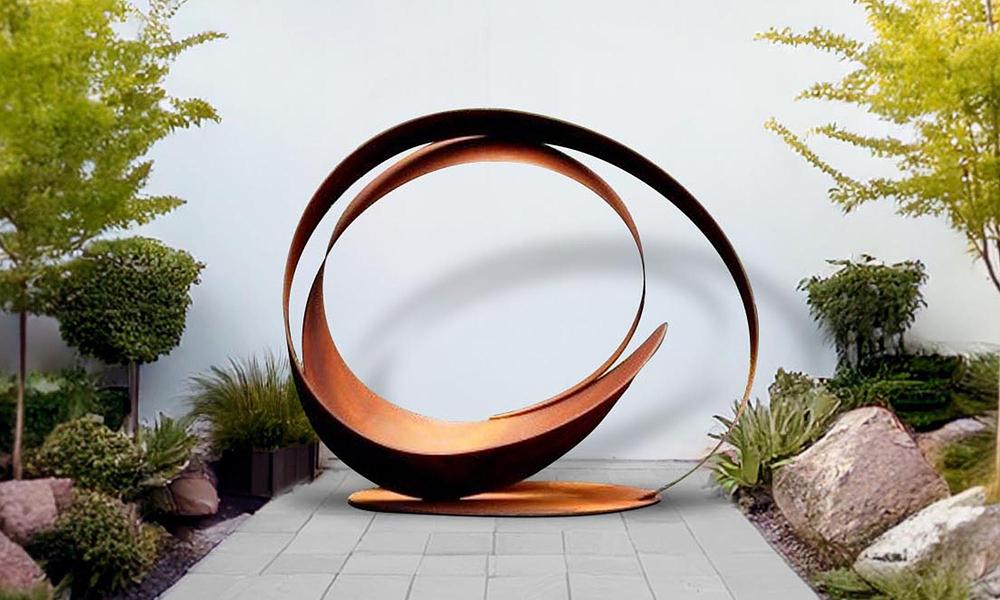 Corten Swirl Sculpture #29