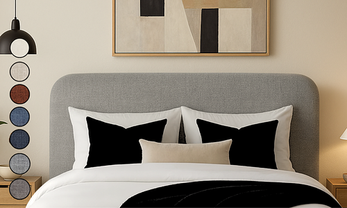 Sirocco Curved Headboard - All Sizes & Colours #29