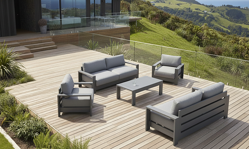 Gio 7 Seater Outdoor Set - Anthracite #136