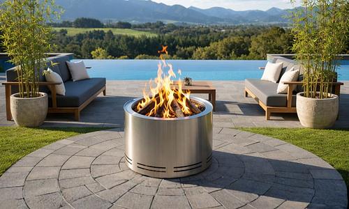 Heavy-Duty Smokeless Fire Pit - 2 Colours #36