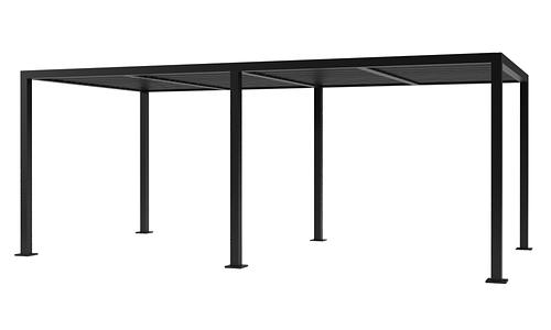 Aluminium Pergola 5.7m x 2.9m - Black Only #793