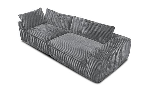 Emiko Expandable 3-Seater Sofa - Silver Fox #68