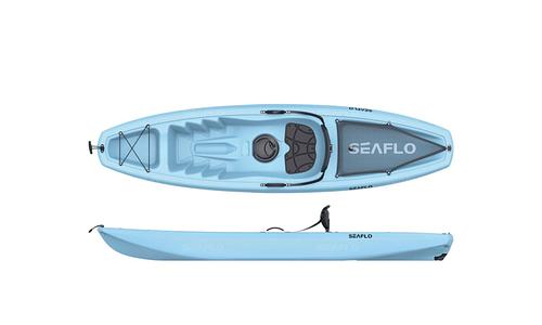 2.66m Deluxe Seaflo Adult Kayak - 2 Colours #1