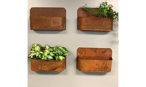 Botanique Rectangular Corten Wall Planter