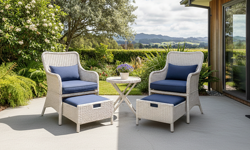Hamptons 5 Piece Patio Set #42