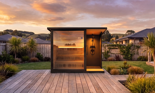 Haven 4 Person Outdoor Sauna & Shower Suite #2