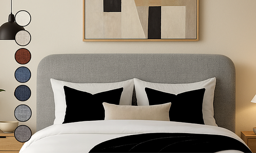 Sirocco Curved Headboard - Selected Sizes & Colours #65