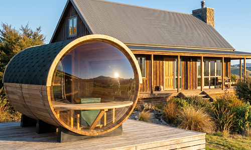 Nara 6-Person Outdoor Dome Barrel Sauna #1