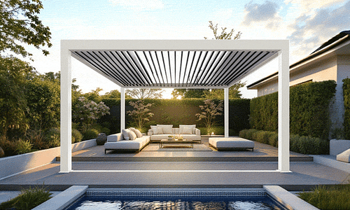 Luxe Louvred Sliding Doors - FREESTANDING #185