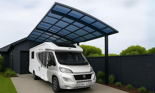 Caravan Cantilever Carport 8 x 3 x 3.5m - All Colours #15