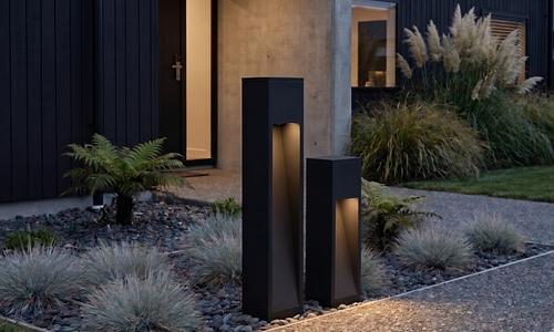 Pillar LED Solar Light - Black #100