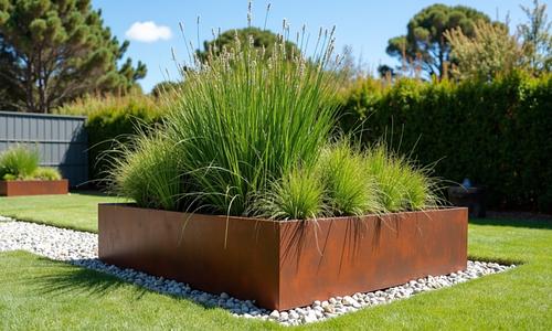 Giza Square Corten Garden Edging #61