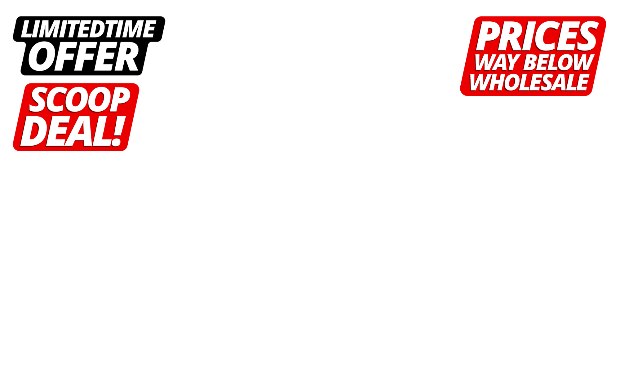 <div>A major <strong>global company has exited NZ</strong>, and we’ve scooped up the opportunity of a lifetime..<strong>their pain is your gain</strong>. This is a <strong>massive clearance</strong>, with <strong>prices slashed way below wholesale. </strong>But be quick, once it’s gone, it’s gone. </div>