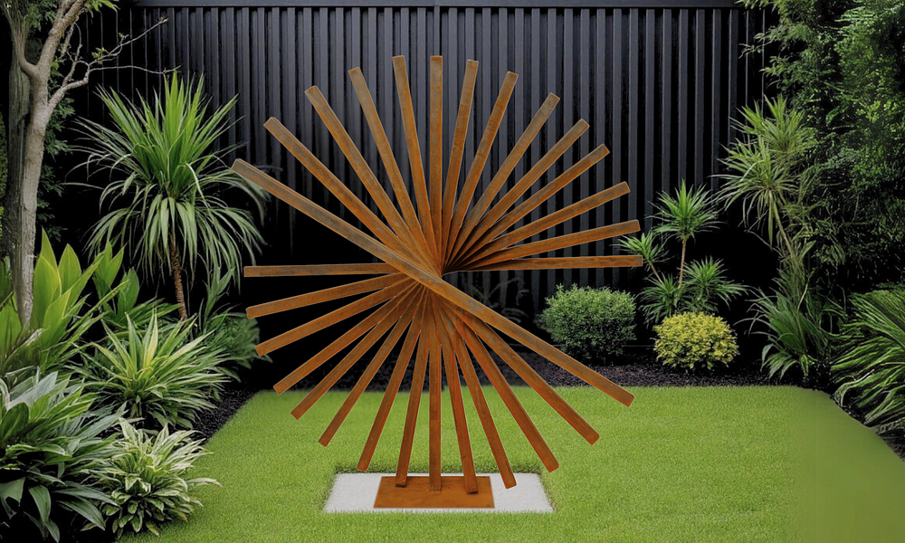 Spiral Twist Corten Sculpture #40