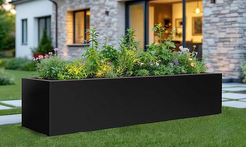 Vendura Black Square Rectangle Garden Beds - 2 sizes #109