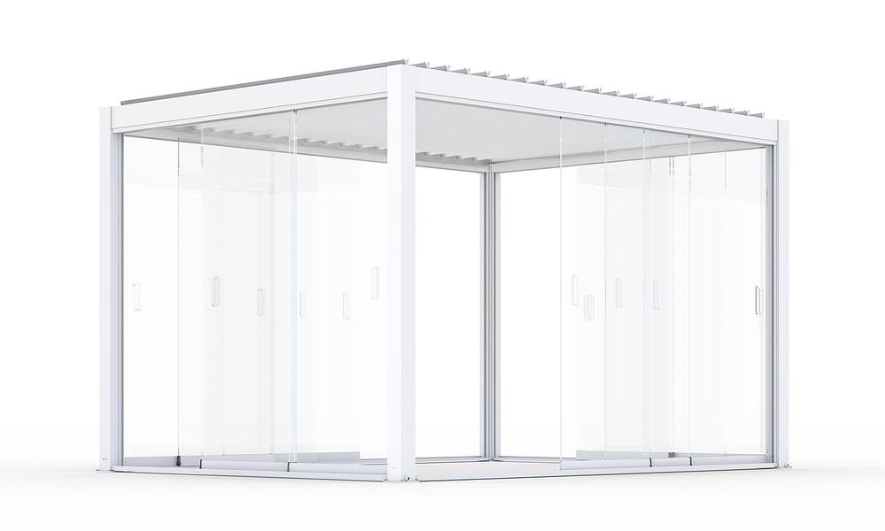 Luxe Louvre Frameless Glass Sliding Doors- FREESTANDING - 2 Sizes #350