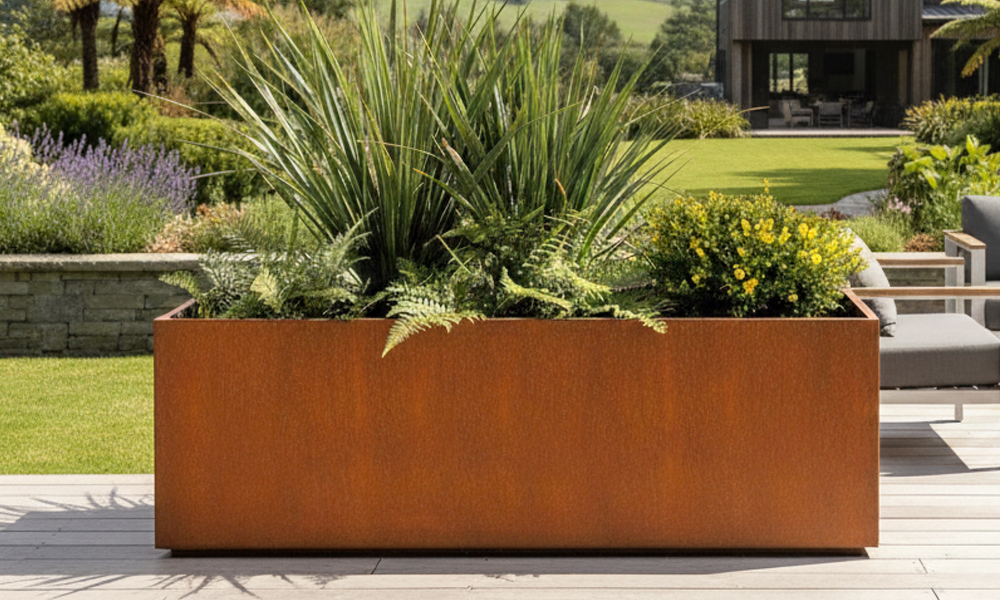Hermes Corten Pot - 150cm #202