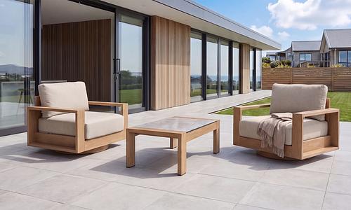 Gio Swivel Chair Set - Oak-look #2
