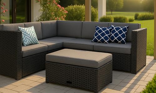 Wexford Wicker Corner Sofa #7