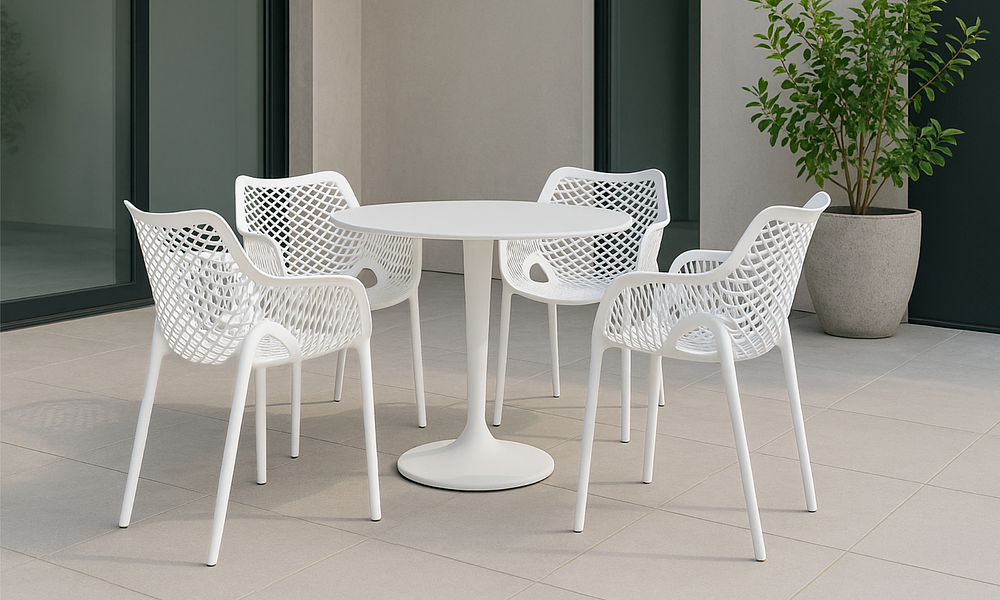 Verve Outdoor Chair - Matte White #177