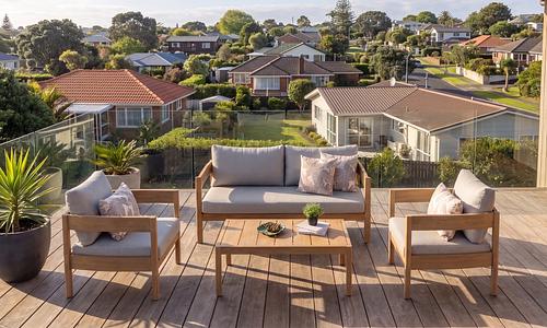 Aqulia Aluminum 4 Piece Sofa Set #1